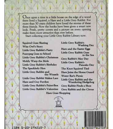 Little Grey Rabbit's Birthday Back Cover