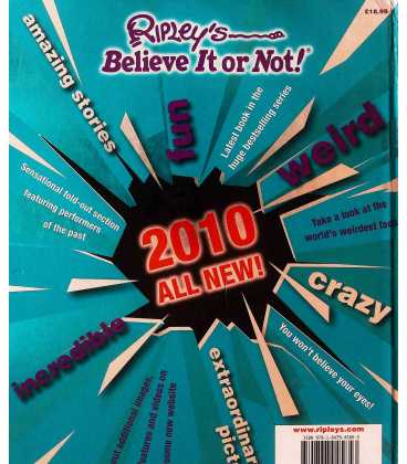 Believe It or Not 2010 Back Cover