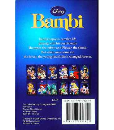 Bambi Back Cover