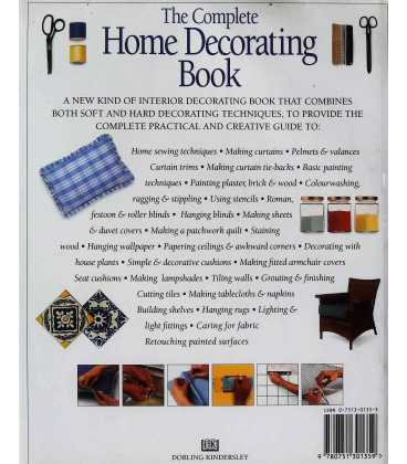 The Complete Home Decorating Book Back Cover