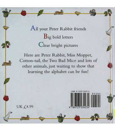 Peter Rabbit's A B C Back Cover