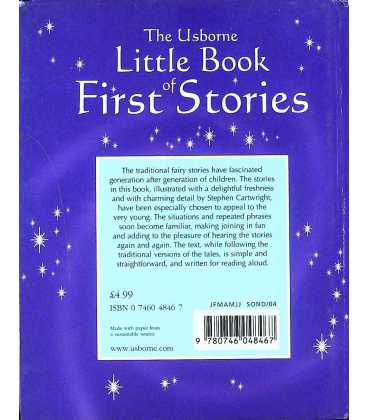 The Usborne Little Book of First Stories Back Cover
