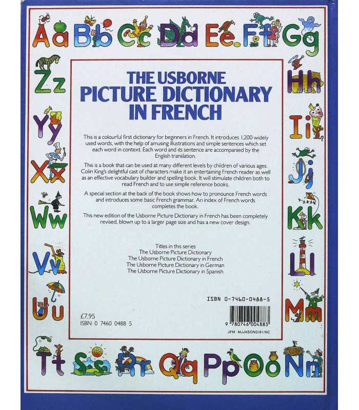 Usborne Picture Dictionary In French