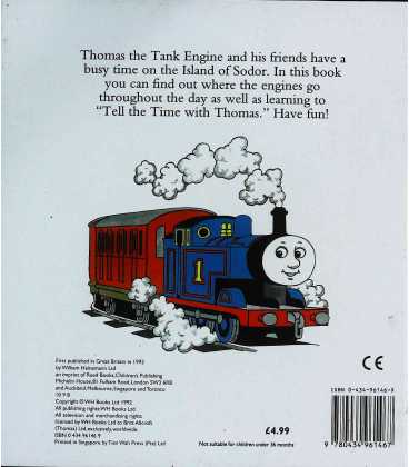 Tell the Time with Thomas Back Cover