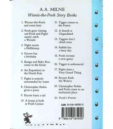 Pooh Goes Visiting Back Cover