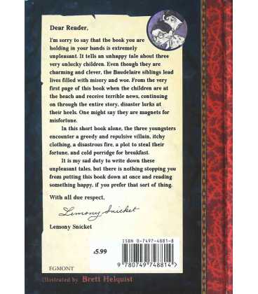 The Bad Beginning ( A Series of Unfortunate Events) Back Cover