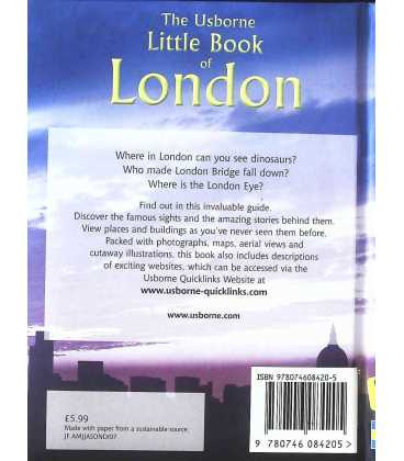 The Usborne Little Book of London Back Cover