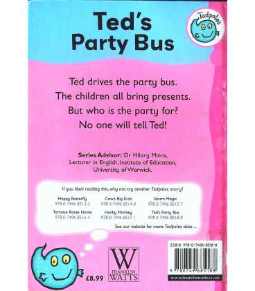 Ted's Party Bus (Tadpoles) Back Cover