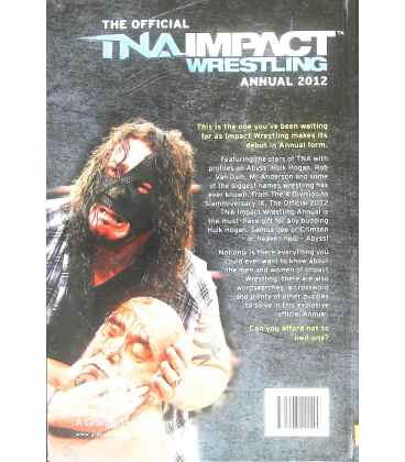 Official TNA Wrestling Annual 2012 Back Cover