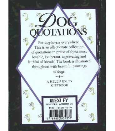 Dog Quotations Back Cover
