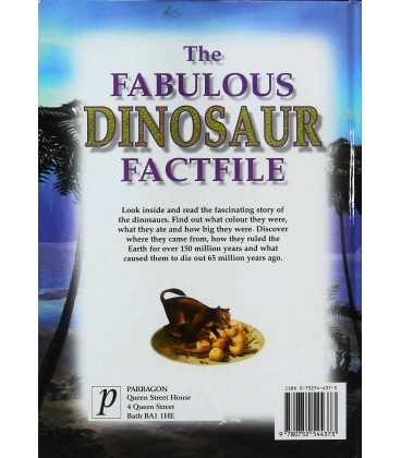 The Fabulous Dinosaur Factfile Back Cover
