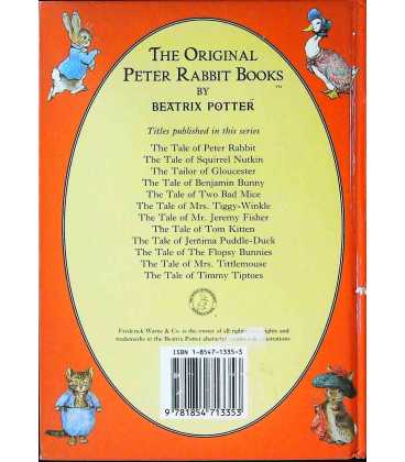 The Tale of Squirrel Nutkin Back Cover