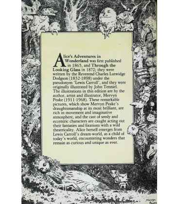 Alice in Wonderland Back Cover