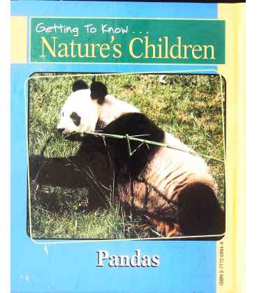 Getting to Know Nature's Children:  Lions Back Cover