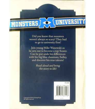 Disney Monsters University Back Cover