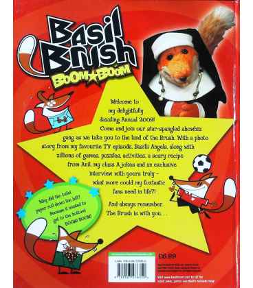 Basil Brush Annual 2009 Back Cover