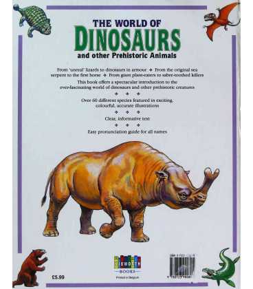 The World of Dinosaurs Back Cover