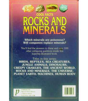 Rocks and Minerals Back Cover