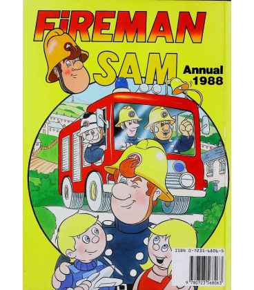 Fireman Sam Annual 1988 Back Cover