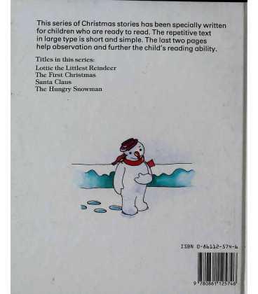 The Hungry Snowman Back Cover