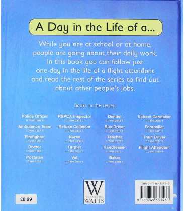Flight Attendant (A Day in the Life of ...) Back Cover