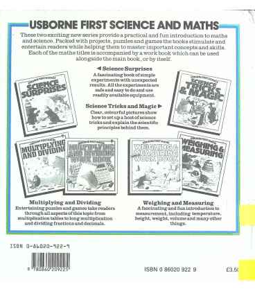 Weighing & Measuring (Usborne First Maths) Back Cover