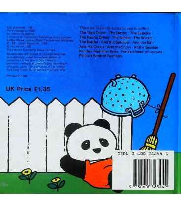 Panda the Soldier Back Cover