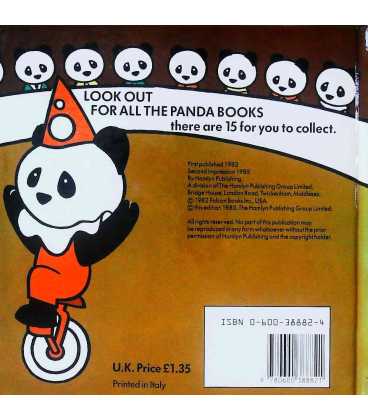 Panda and the Circus Back Cover