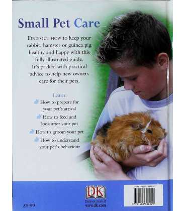 Small Pet Care Back Cover