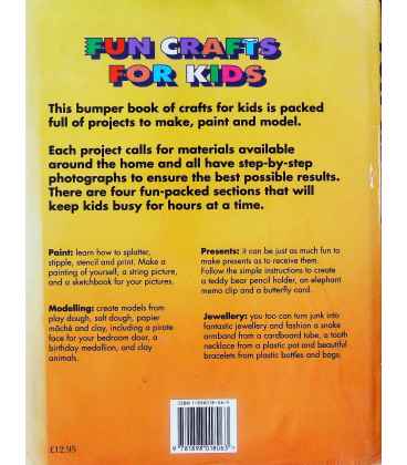 Fun Crafts for Kids Back Cover