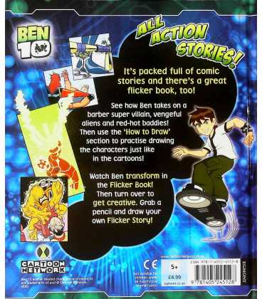 Ben 10 All Action Stories and Flicker Book Back Cover