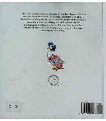 My Peter Rabbit Keepsake Back Cover