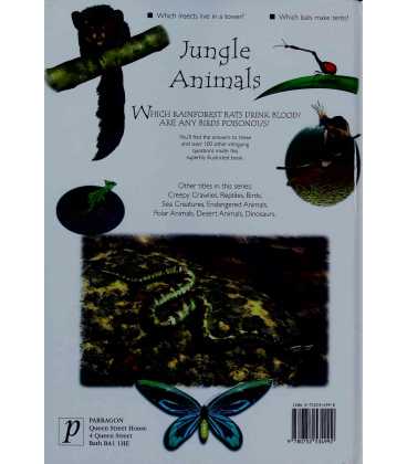 Jungle Animals Back Cover