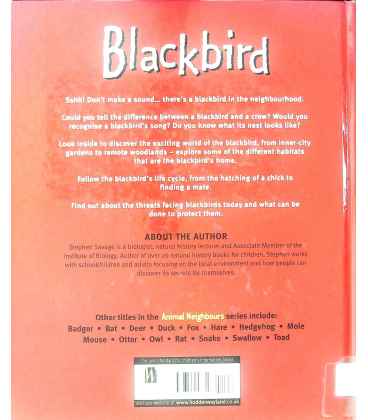 Blackbird Back Cover