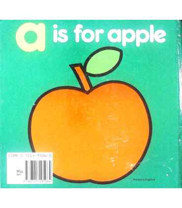 A is for Apple Back Cover