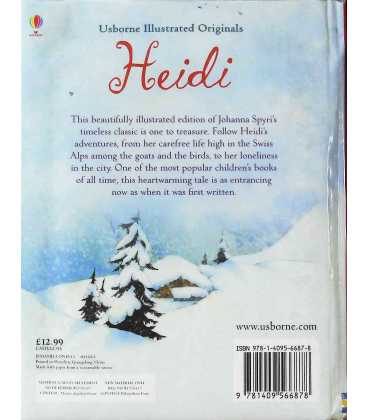 Heidi (Usborne Illustrated Originals) Back Cover