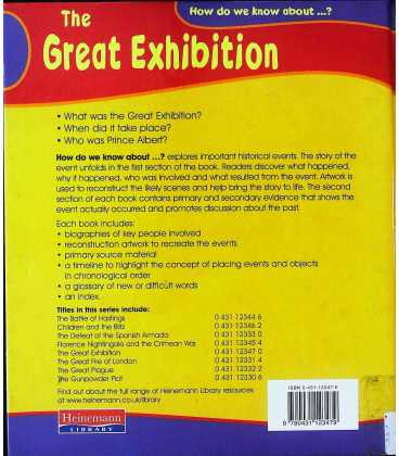 How Do We Know about the Great Exhibition? Back Cover