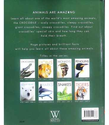 Crocodiles (Animals are Amazing) Back Cover