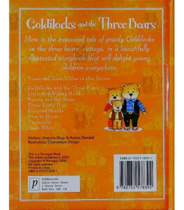 Goldilocks and the Three Bears Back Cover