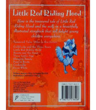 Little Red Riding Hood Back Cover