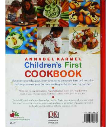 Children's First Cookbook Back Cover