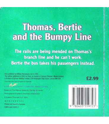 Thomas, Bertie and the Bumpy Line Back Cover