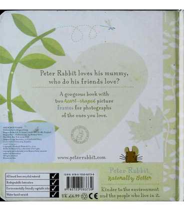 Peter Rabbit Naturally Better I Love You Back Cover