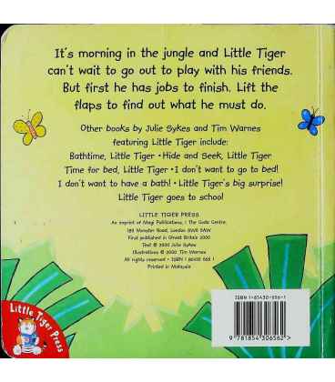 Wake Up, Little Tiger Back Cover