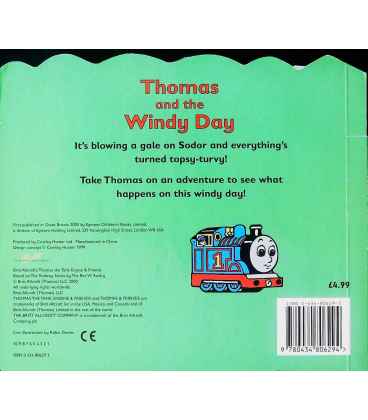 Thomas and the Windy Day Back Cover