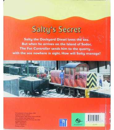 Salty's Secret (Thomas & Friends) Back Cover