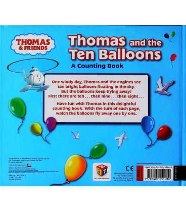 Thomas and the Ten Balloons: A Counting Book (Thomas & Friends) Back Cover