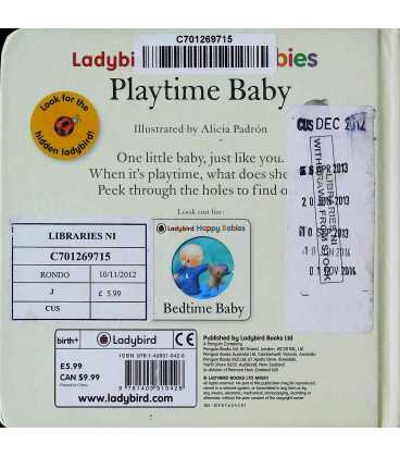 Ladybird Happy Babies Playtime Baby Back Cover