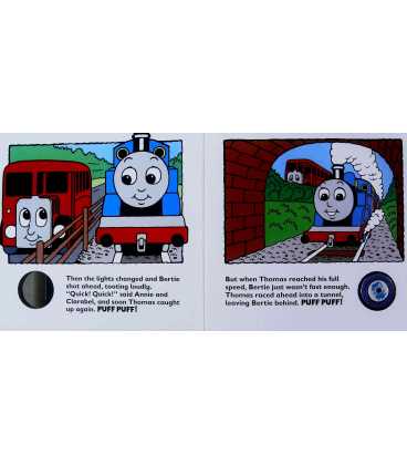 Thomas and the Big Race Sound Book Inside Page 2