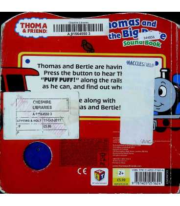 Thomas and the Big Race Sound Book Back Cover